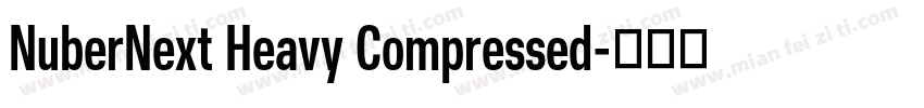 NuberNext Heavy Compressed字体转换